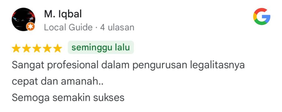 Ulasan Google, M. Iqbal