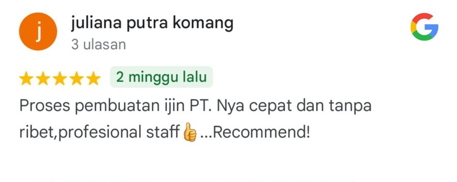 Ulasan Google, Juliana Putra Komang